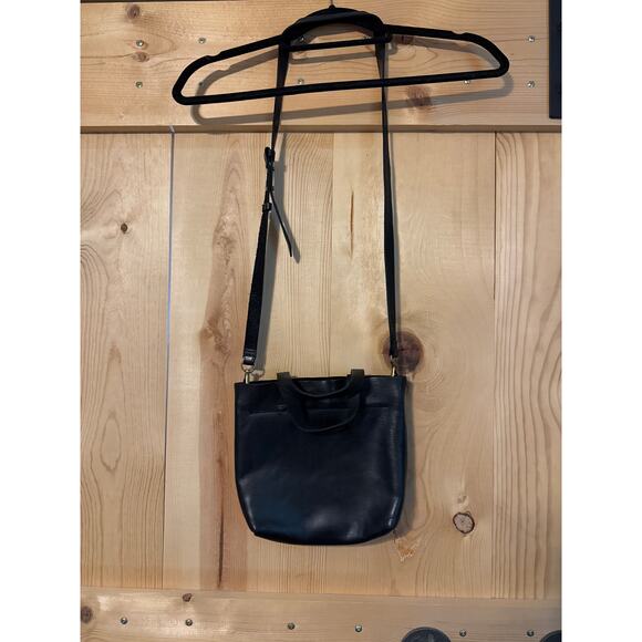 Madewell Black Leather Small Transport Crossbody - Picture 2 of 9